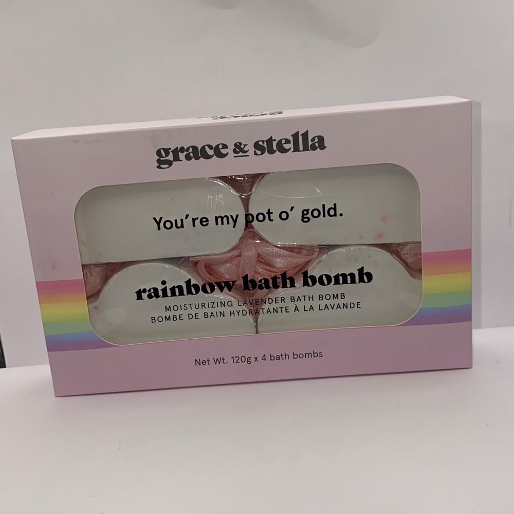 Grace & Stella Lavender Rainbow Bath Bomb Set